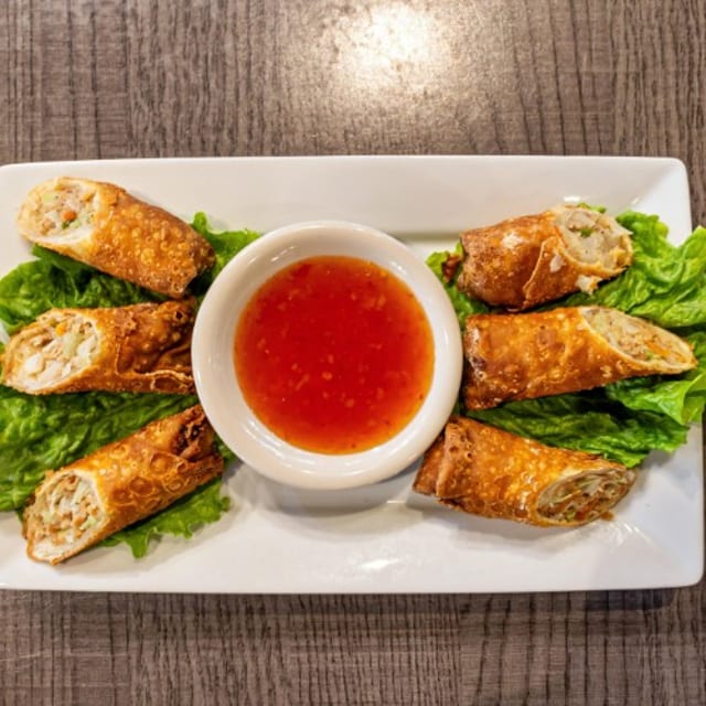 Thai Pork Egg Rolls.